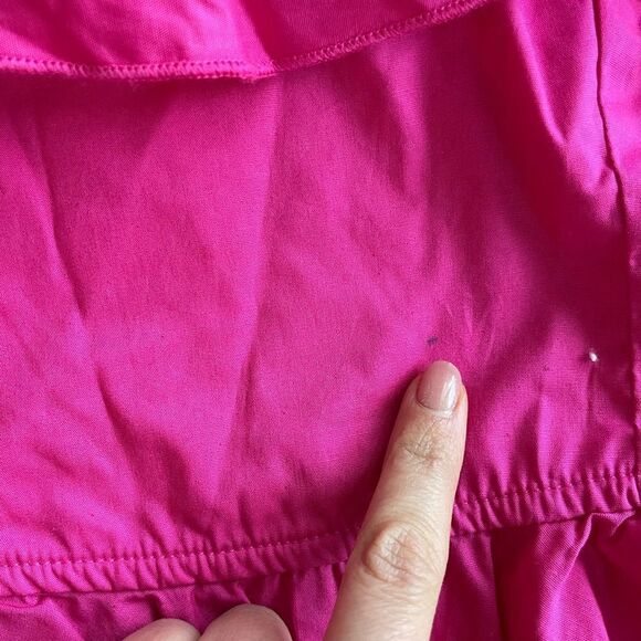 Leni Ruffle Top in Hot Pink Show Me Your Mumu Size S - Picture 4 of 13